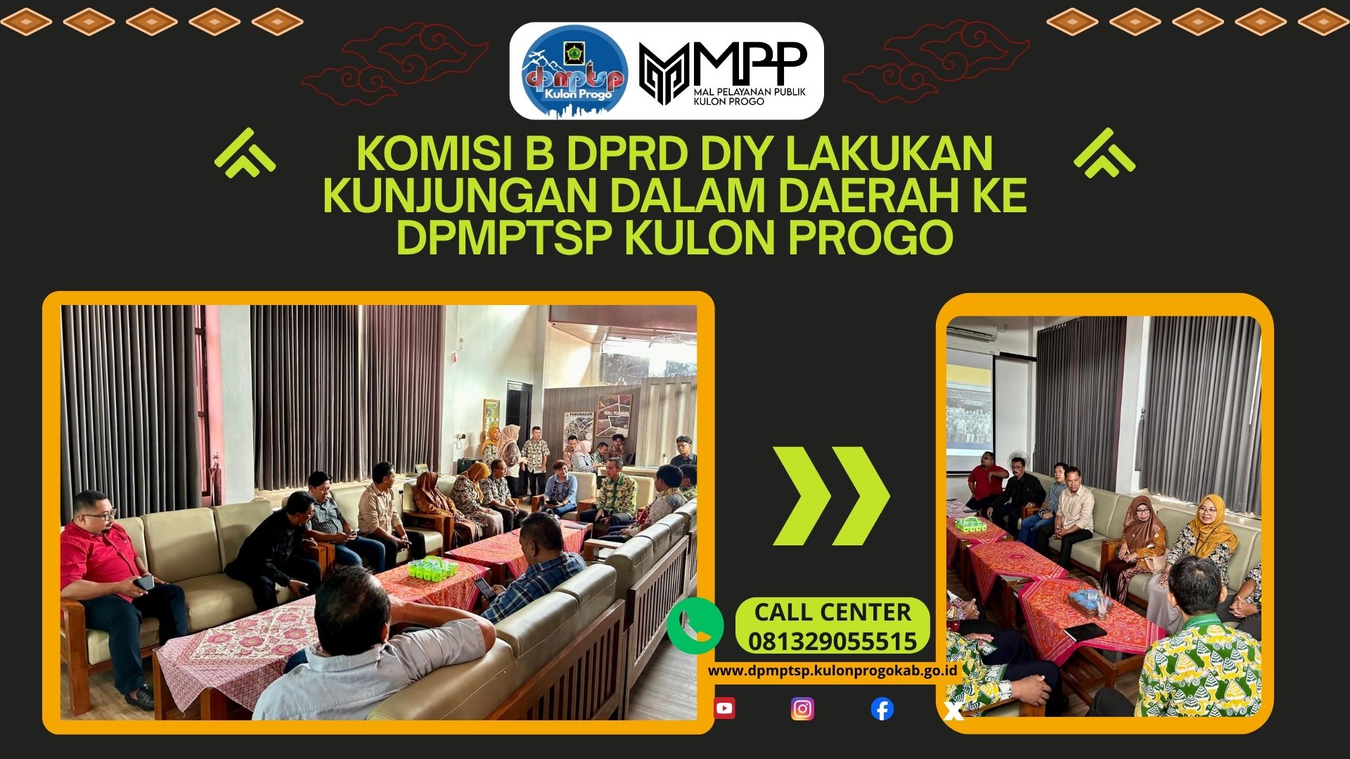 Komisi B DPRD DIY Lakukan Kunjungan Dalam Daerah ke DPMPTSP Kulon Progo
